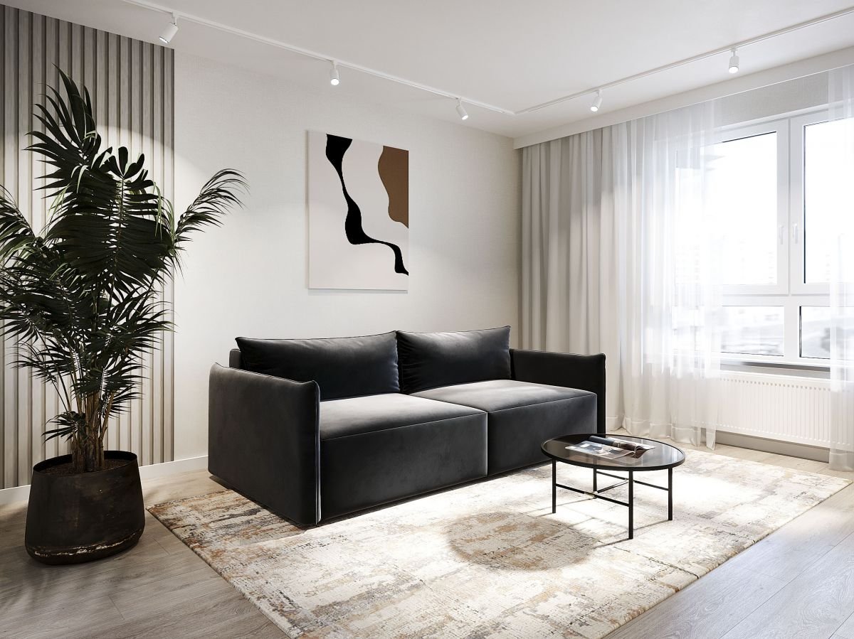 Квартира №375, 2-комнатная, 60.8 м², 5 этаж - планировка, ЖК «Венецианский квартал», дом 1