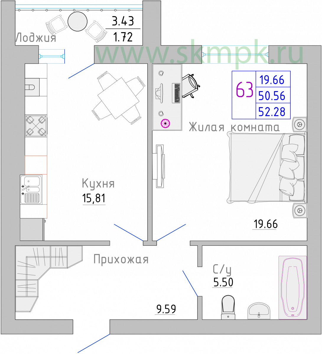 Планировка квартиры-62