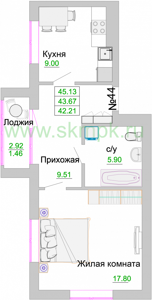 Планировка квартиры-44