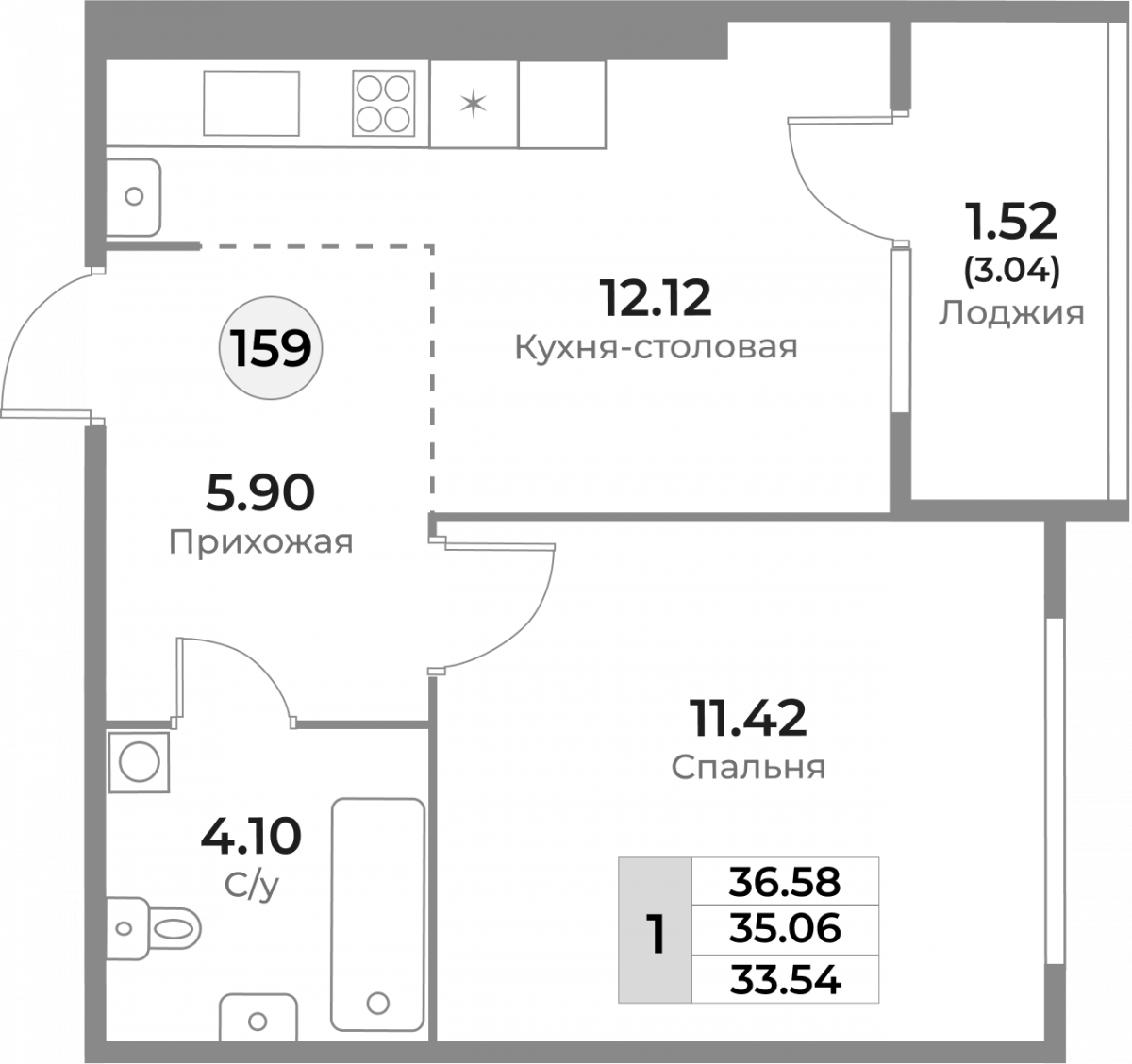 Планировка квартиры-159