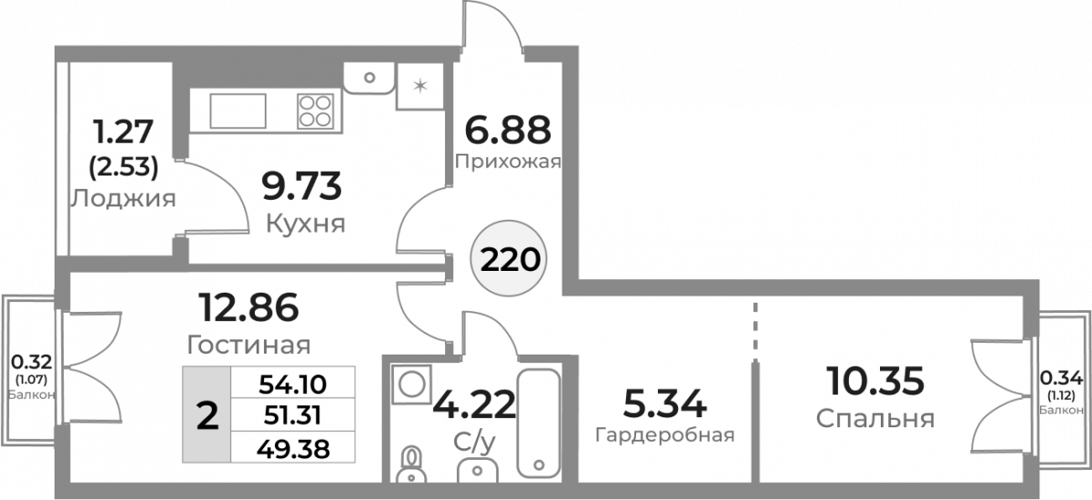 Планировка квартиры-220