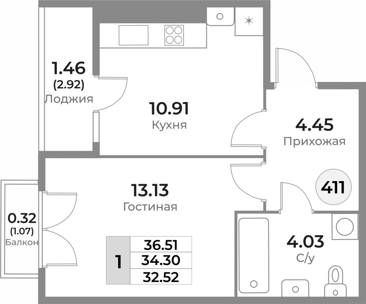 Планировка квартиры-411