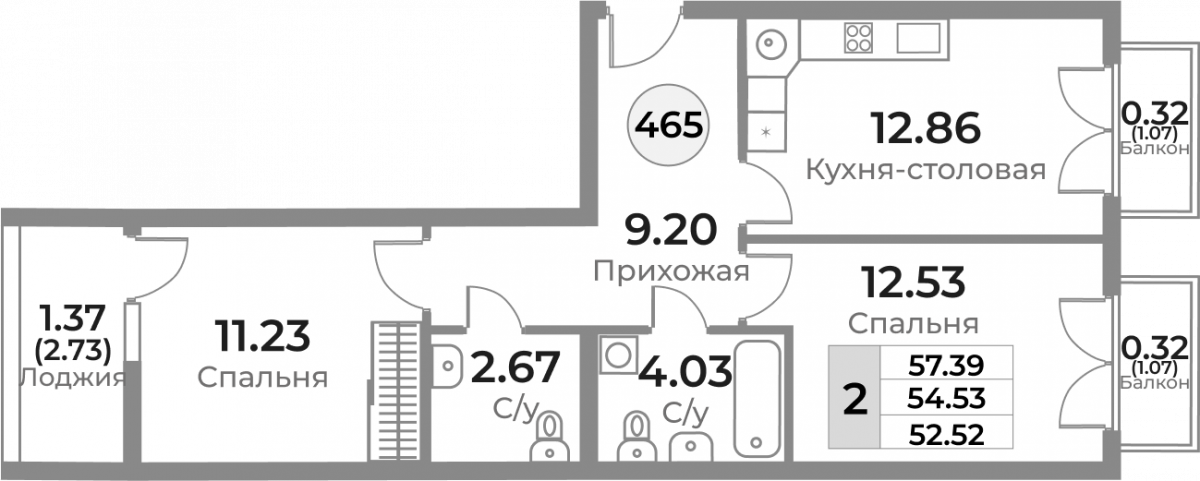Планировка квартиры-465