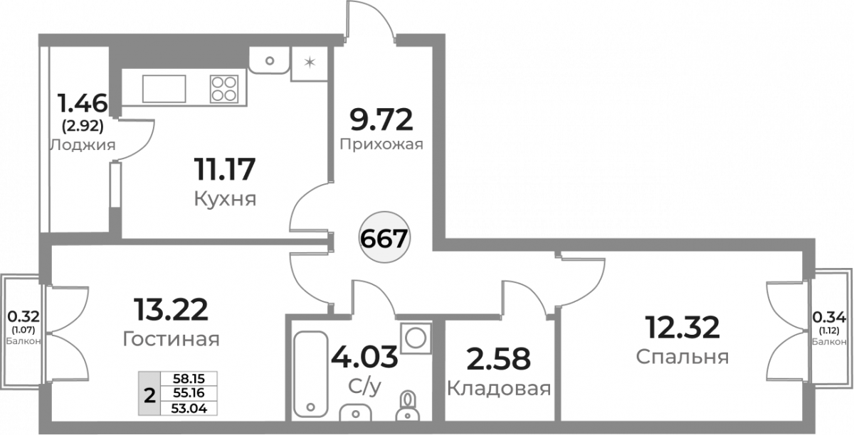 Планировка квартиры-667