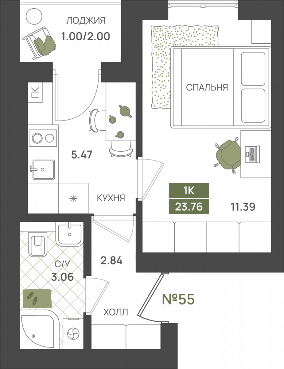 Планировка квартиры-55