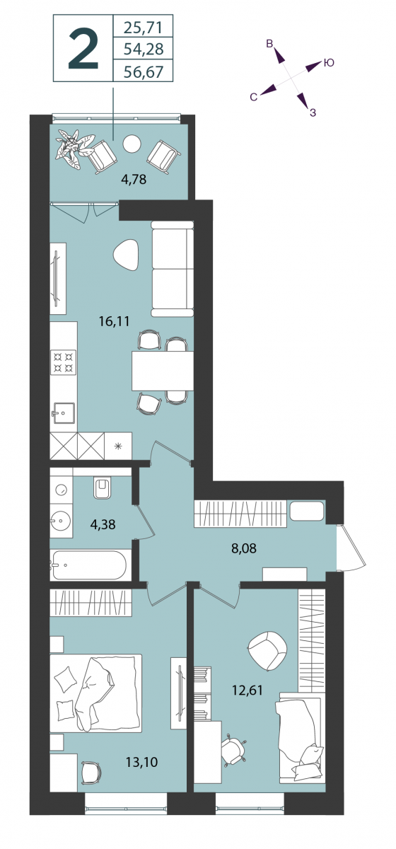 Планировка квартиры-75