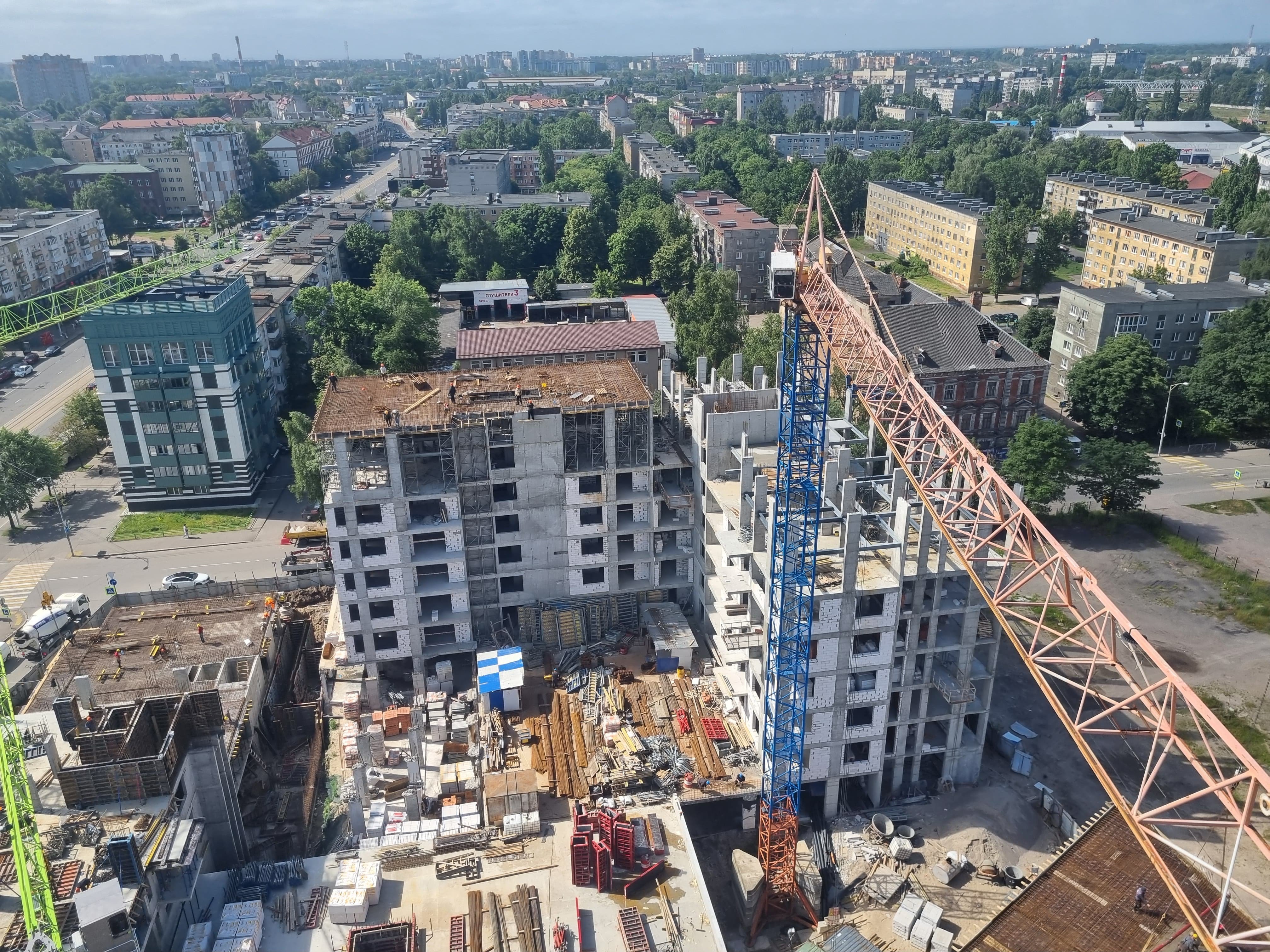 Ход строительства Кант Сити июль 2025